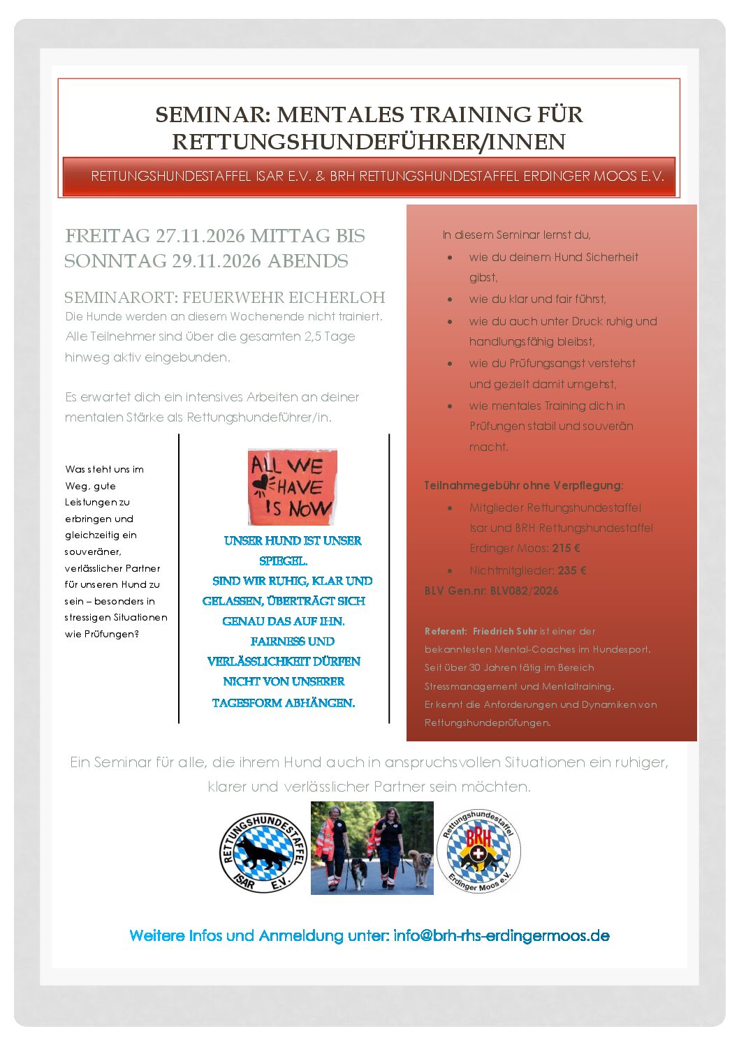 BRH Rettungshundestaffel Erdinger Moos Logo
