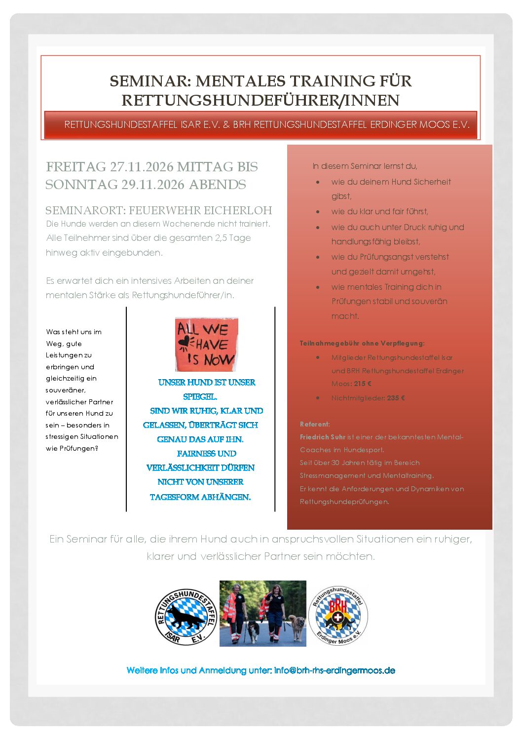 BRH Rettungshundestaffel Erdinger Moos Logo